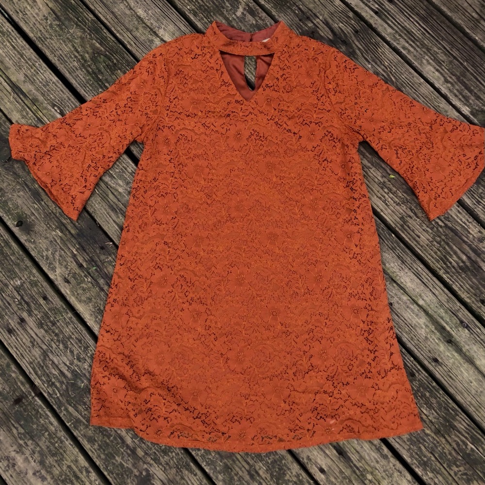 Altar’d Stare orange gogo dress